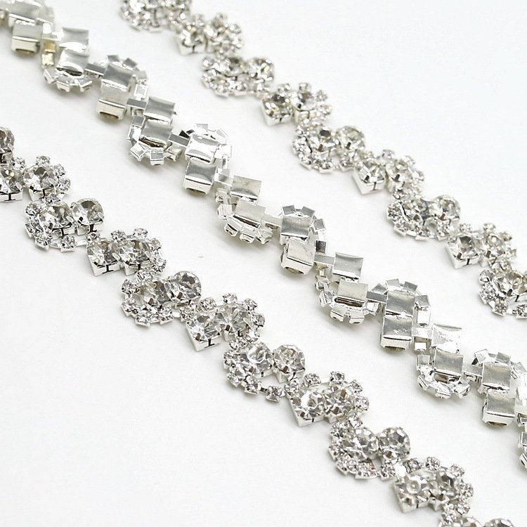 Wholesale Crystal Rhinestone Chain Trimming Bling Crystal Chain For Garments LSRT952