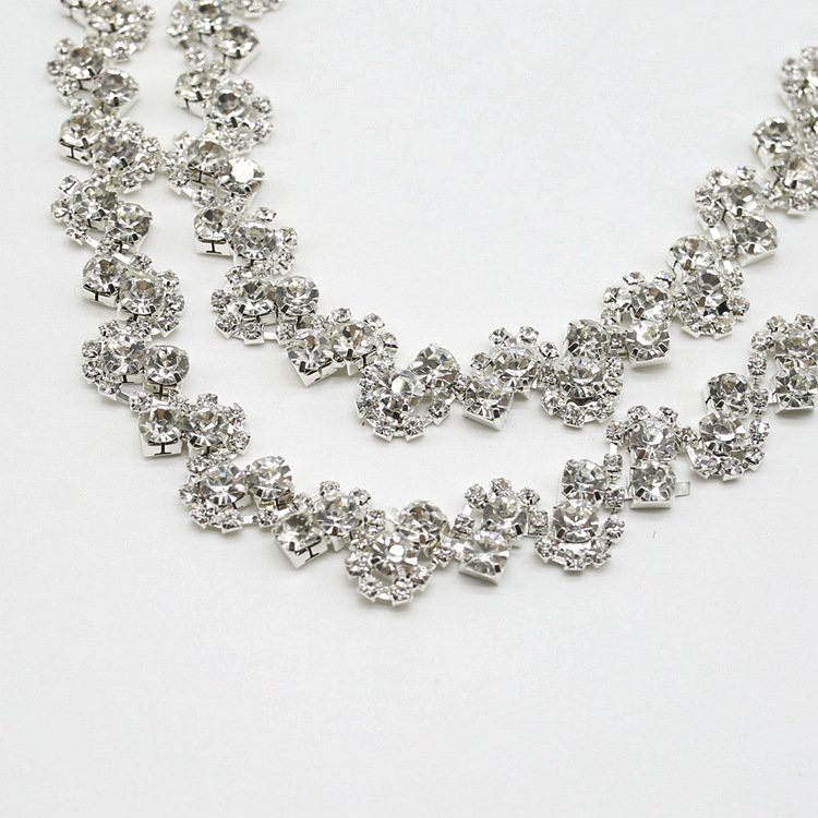 Wholesale Crystal Rhinestone Chain Trimming Bling Crystal Chain For Garments LSRT952