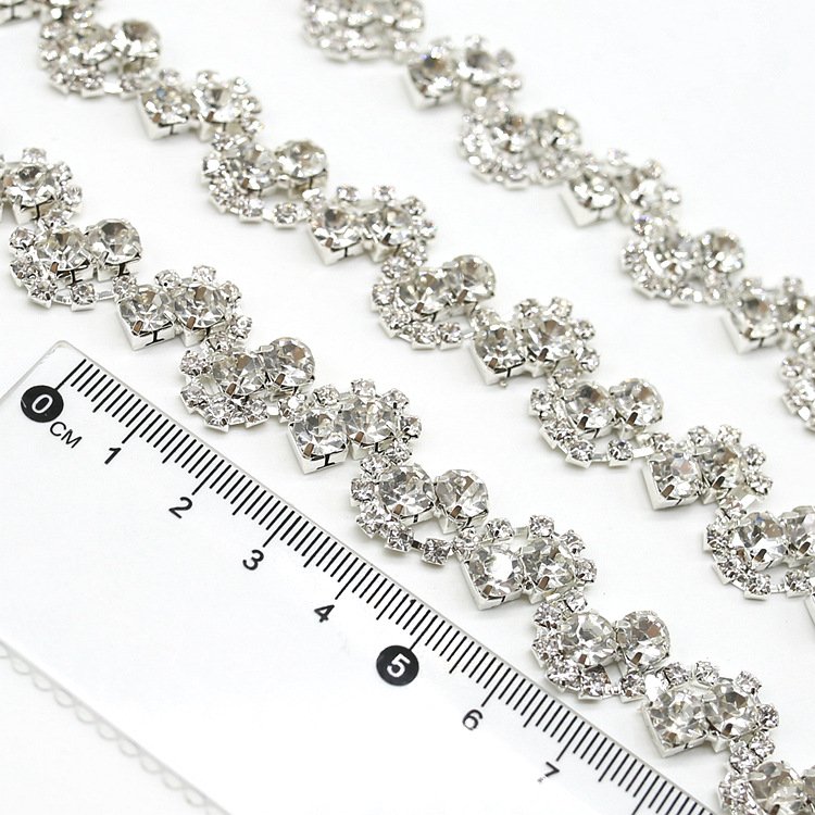Wholesale Crystal Rhinestone Chain Trimming Bling Crystal Chain For Garments LSRT952