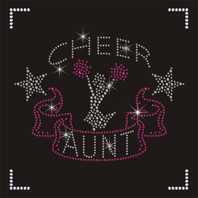 High Quality KC Chiefs Lion Cheerleading Rhinestone Transfer Sheets OEM Model Fabric Glass Plastic Customizable Designer