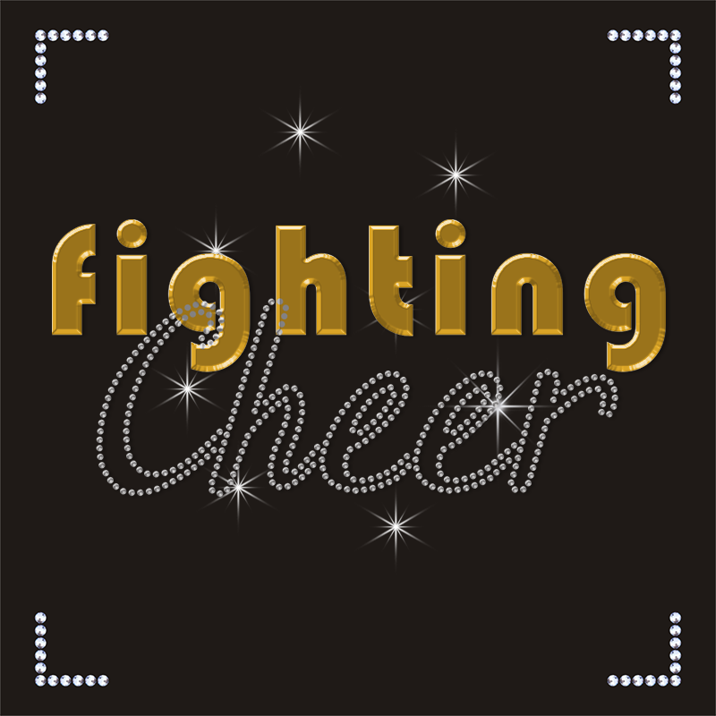 High Quality KC Chiefs Lion Cheerleading Rhinestone Transfer Sheets OEM Model Fabric Glass Plastic Customizable Designer