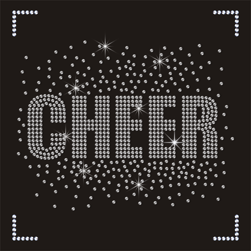 High Quality KC Chiefs Lion Cheerleading Rhinestone Transfer Sheets OEM Model Fabric Glass Plastic Customizable Designer
