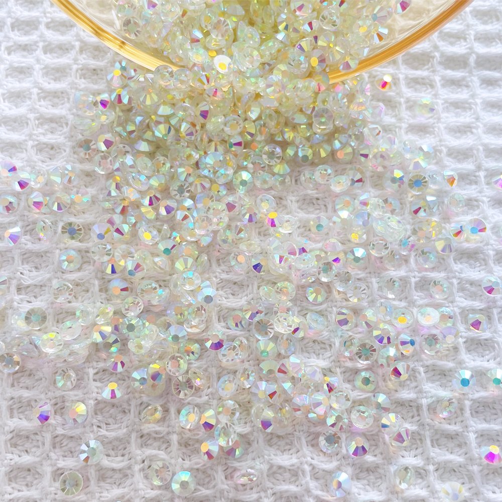 Crystal Flat Back Stones Transparent AB SS3-SS30 Non Hotfix Rhinestones Glass Envelope Packaging or Plastic Bag Packaging 2 Bag