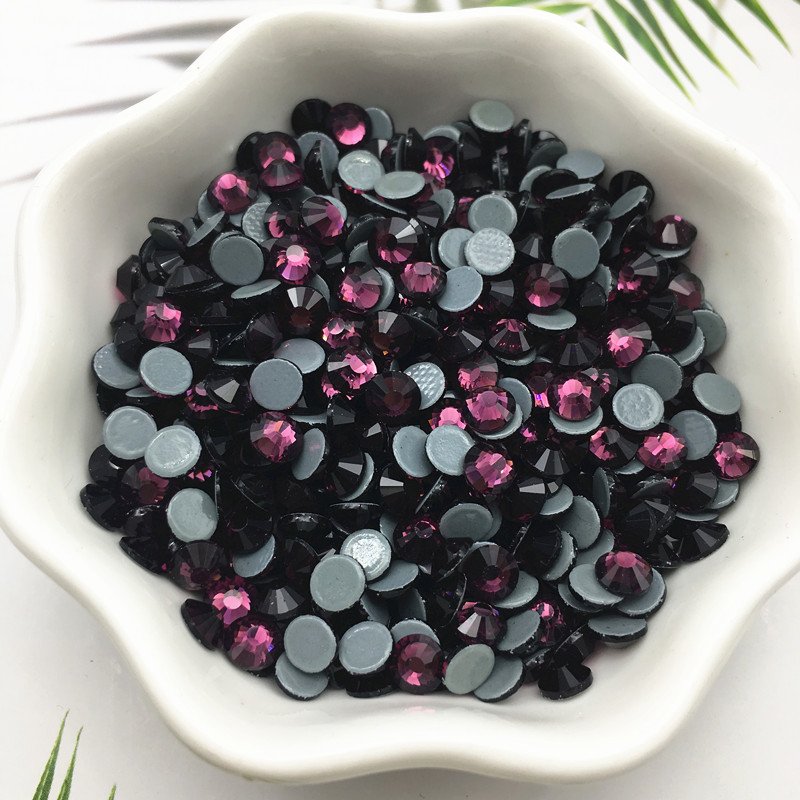Yantuo crystal Hot Fix ss4-ss30 Over 25 Colors Flat back Rhinestones Crystal Sparkly Glass For Diy decoration