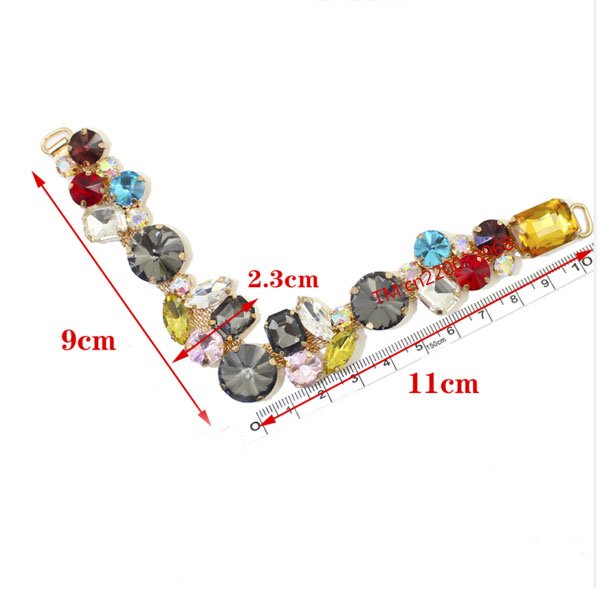 Fashion Rhinestone Flip Flop Chains Crystal Sandal Decoration Diamond V Shoe Chain for wedding women Flip Flops Slipper
