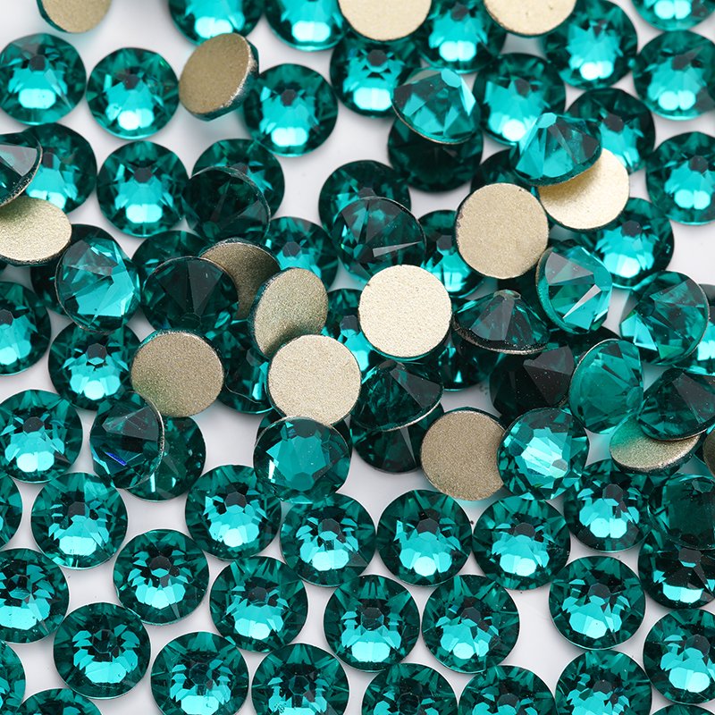 2088 16 Facet Glass Rhinestone For Makeup Crafts Decoration Luxe SS16 SS20 SS30 Flat Back Glass Rhinestones