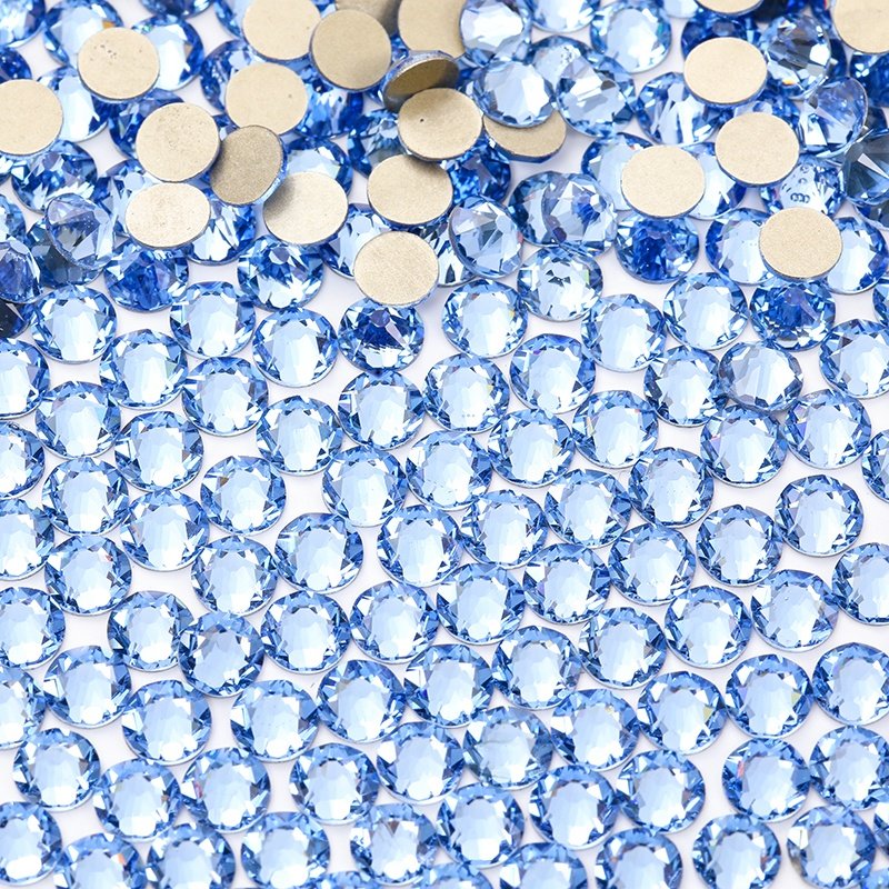 2088 16 Facet Glass Rhinestone For Makeup Crafts Decoration Luxe SS16 SS20 SS30 Flat Back Glass Rhinestones