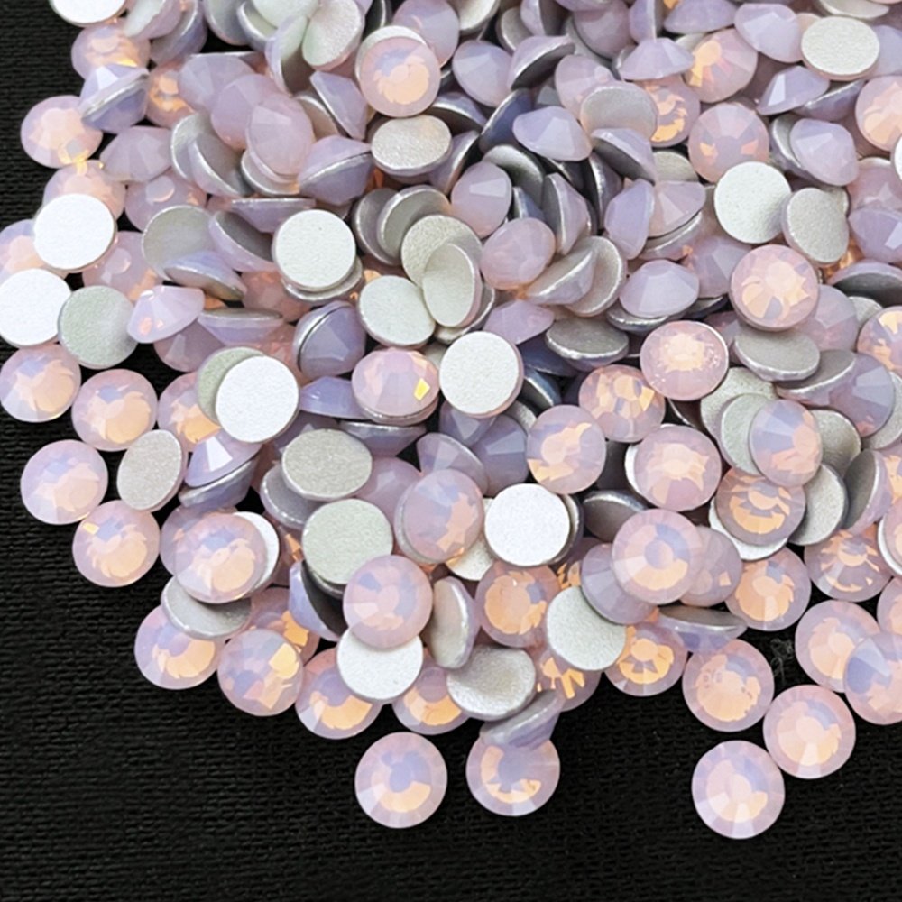 Yantuo High Quality Non-Hot Fix Crystal Rhinestones Nail Flatback Glass Stone SS20 Pink opal for Nail Art Shoes Phone Cases
