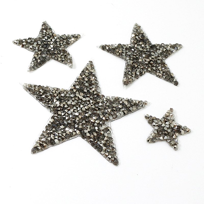Custom Design High Quality Rhinestone Patch Applique Rhinestone Diamond Patches for Dress Decoration