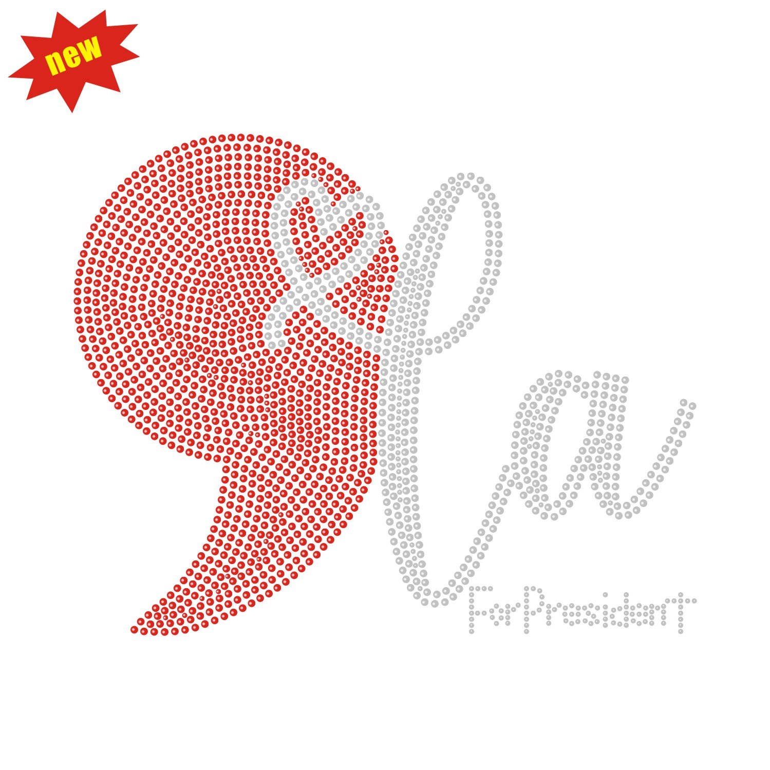 New Arrival kamala Harris Hot Fix Rhinestone Transfer Custom Rhinestone Heat Transfer for Shirt