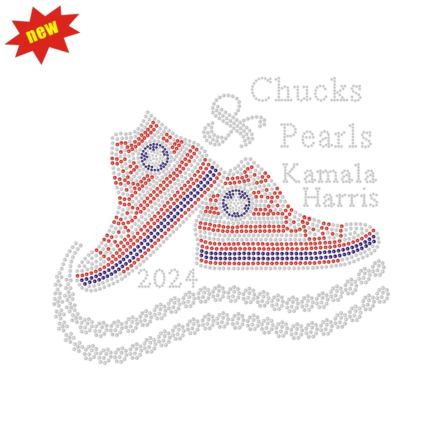 New Arrival kamala Harris Hot Fix Rhinestone Transfer Custom Rhinestone Heat Transfer for Shirt