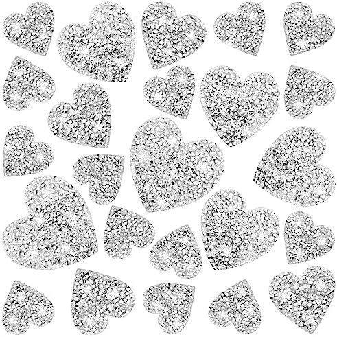 Wholesale T Shirts Custom Printing Heat Press Rhinestone Transfers Heart Shape Rhinestone Heat Transfers