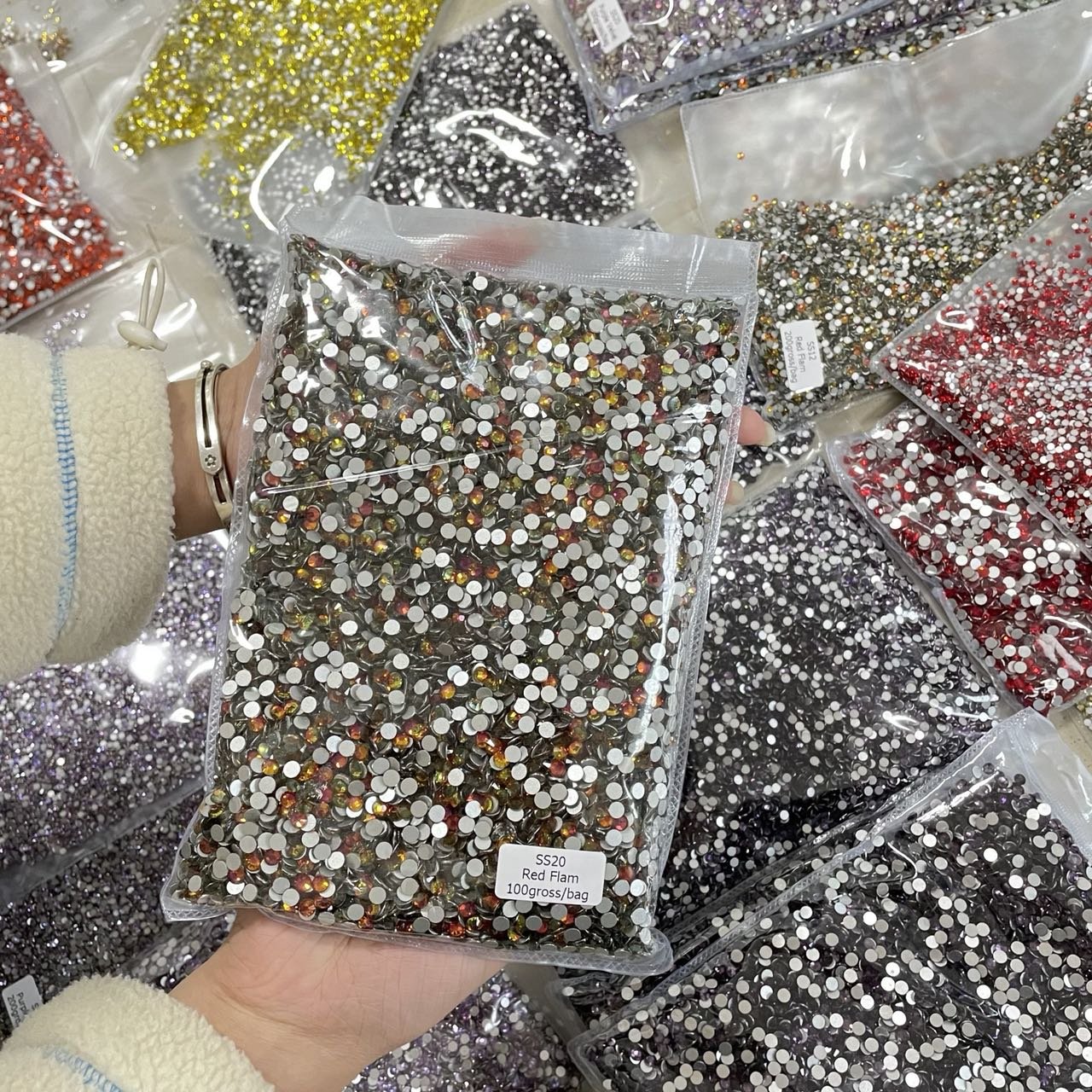 WHATSTONE SS3-SS50 Non Hotfix Stone Glass Flatback Wholesale Rhinestones For Nail Art Rhinestone