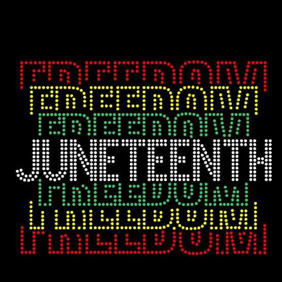 Juneteenth Designs Bling Hot Fix Motifs Heat Transfer Rhinestone