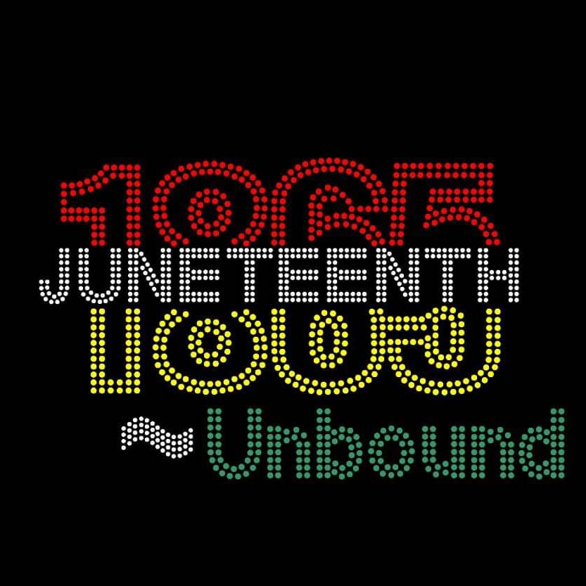Juneteenth Designs Bling Hot Fix Motifs Heat Transfer Rhinestone