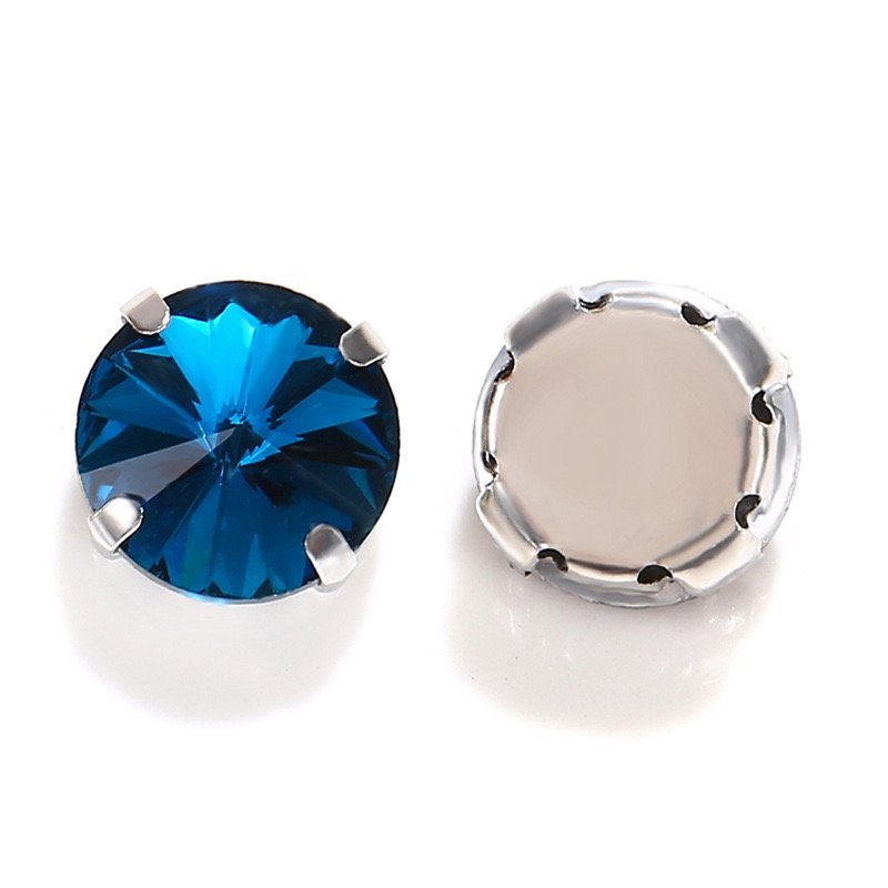 Satellite Round Hand Seam Claw Drill Color Shiny Sew On Rhinestone D Claws Decoration Crystal Loose Stone Bling Rhinestone