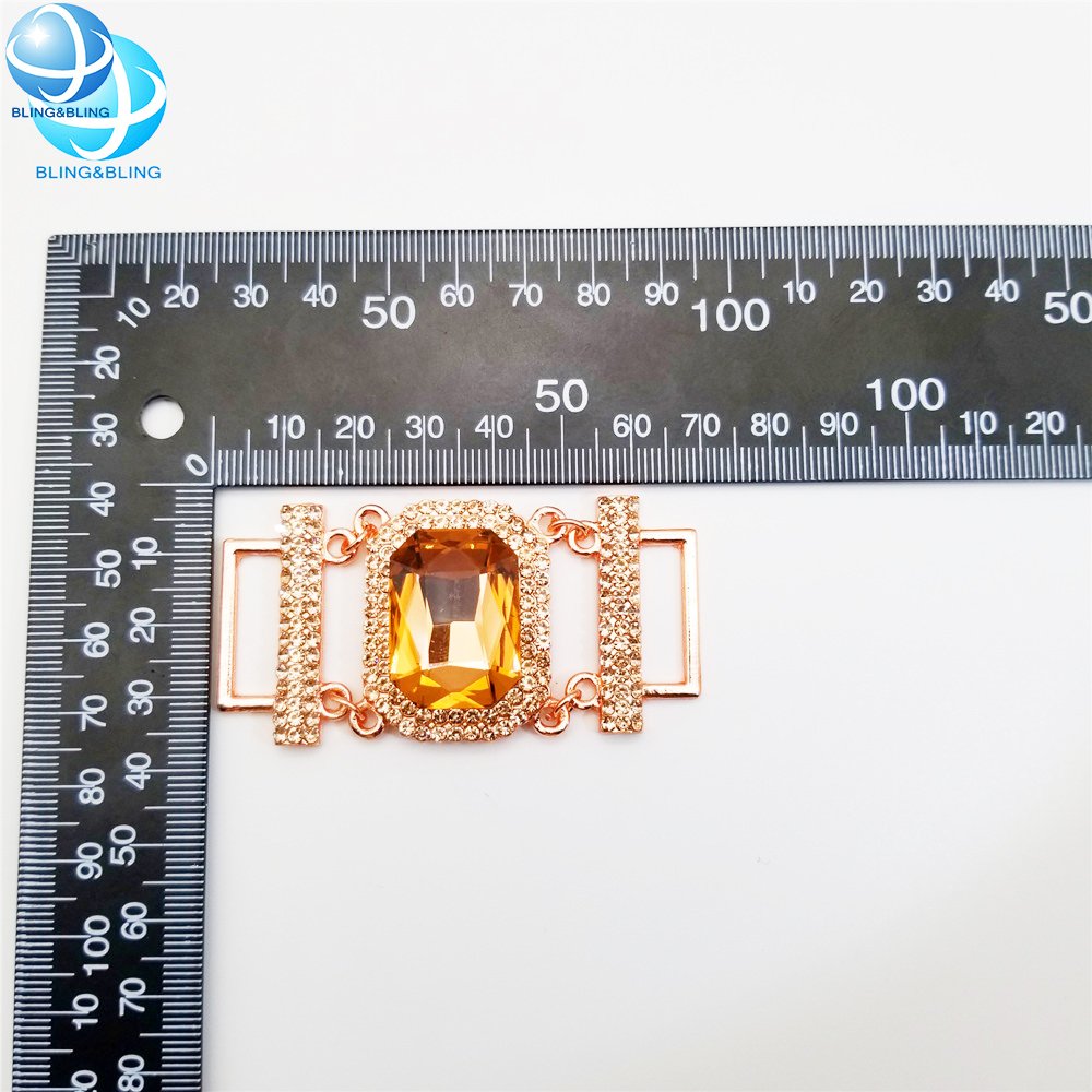 Diamante Rhinestone buckle chains bikini bra connectors decorations swimwear accessories