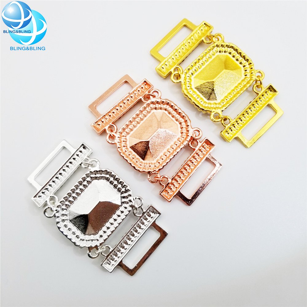 Diamante Rhinestone buckle chains bikini bra connectors decorations swimwear accessories