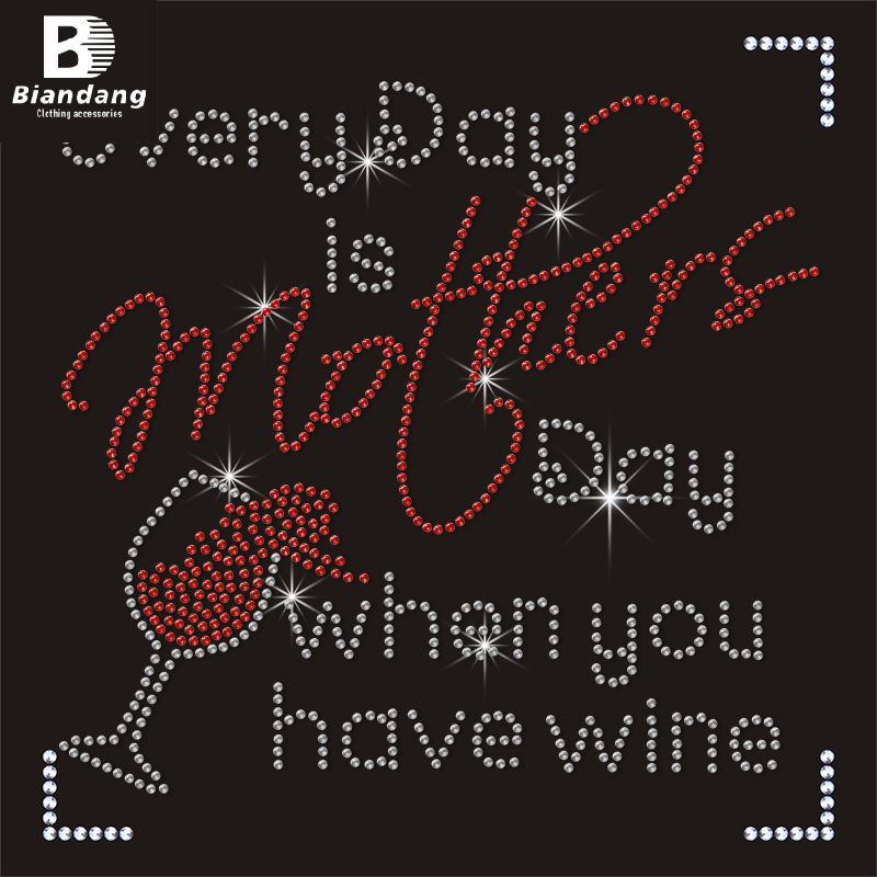 Hotfix Motif Transfer Designer Custom Mom Designs Rhinestone Template Mother's Day Hotfix Motif Transfer