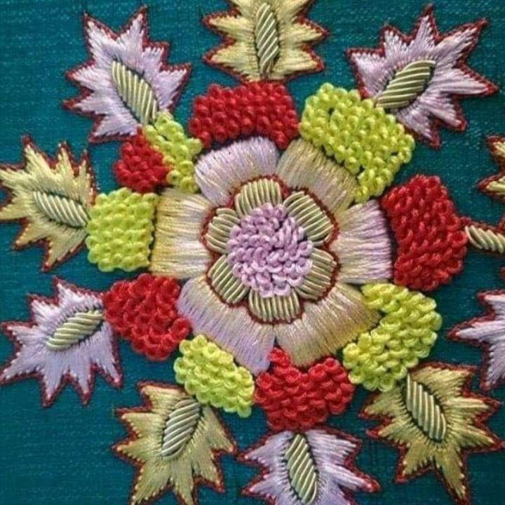 DIY rhinestone beaded sequin lace embroidery applique embroidered patch fabric clothing 3d flower for patches