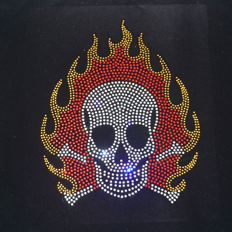 Stock ready design factory topaz bling iron on rhinestone tiger heat transfers for t shirts