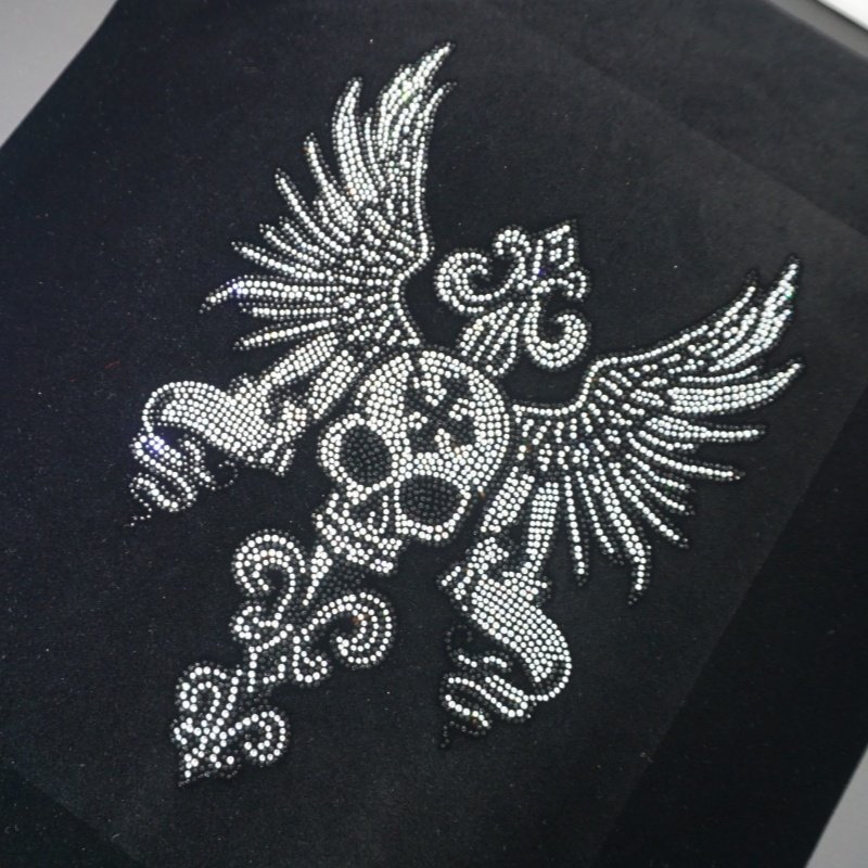 Stock ready design factory topaz bling iron on rhinestone tiger heat transfers for t shirts