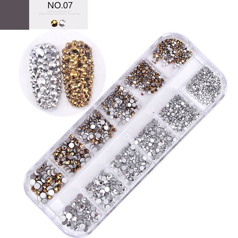 3D Nail Crystals Rhinestone Glitter Jewelry Glass Diamond Gem Nail Art Rhinestones