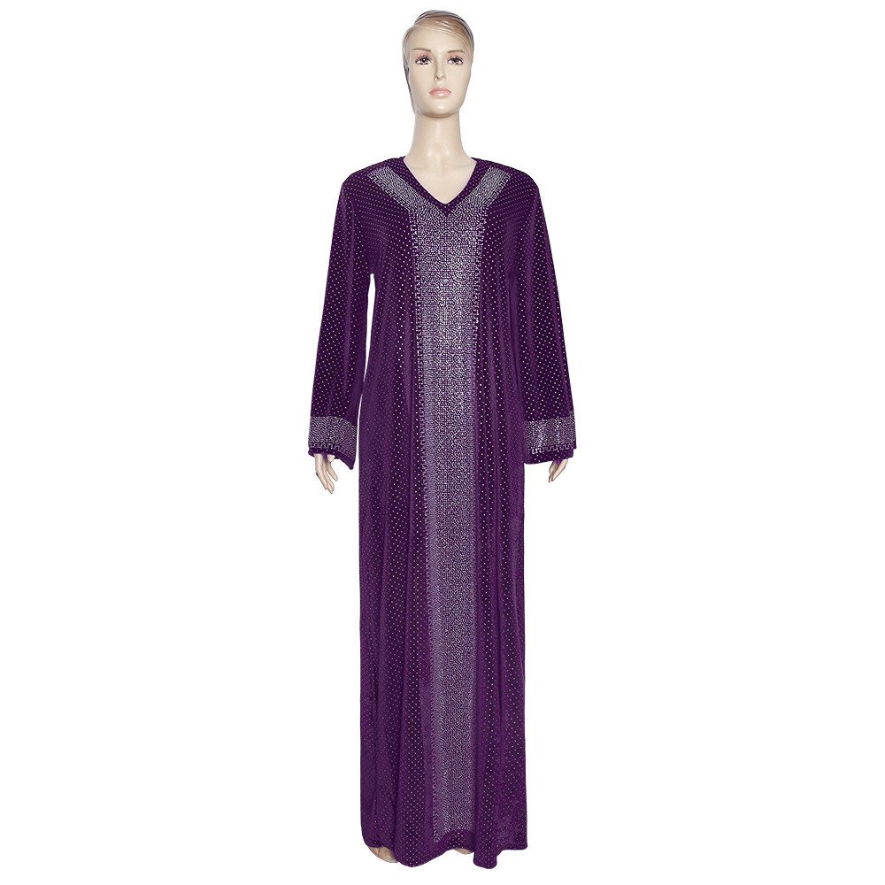 Beautifical African women dresses 2023 Fashion Elegant lady dress long dress with rhinestones ML96Q158