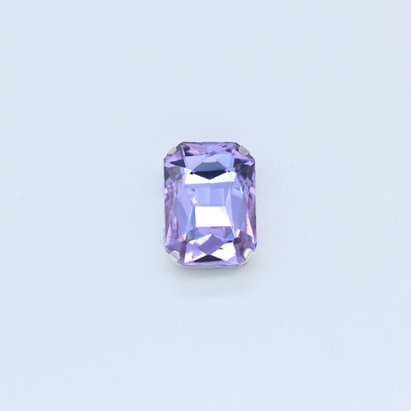 Crystal Claw for Hand-sewing Crafts Clothing Decorations High-quality Sew on Flat Rectangle Strass Rhinestone with Silver Glass