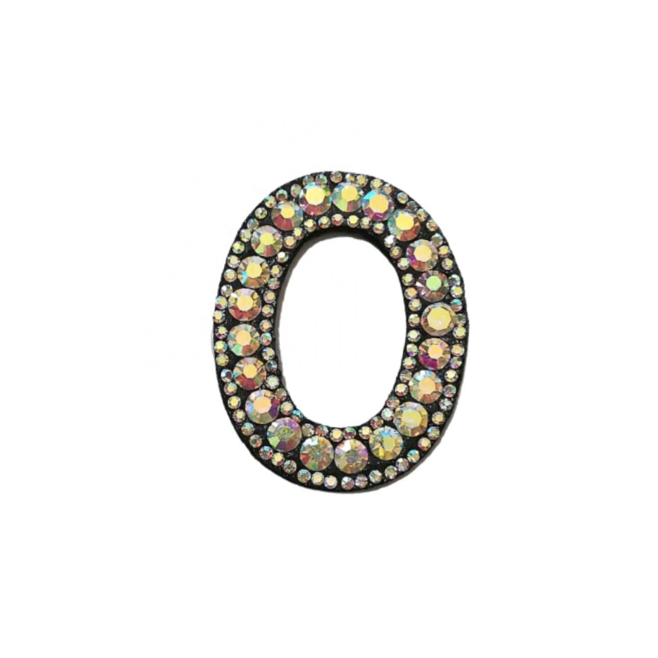 Personalized Hats Clothes Accessory 26 Initials Colorful Rhinestone Patch Stickers letters