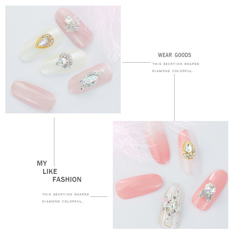 3D Crystal AB Color Flat Back Rhinestones Nail Art DIY Crafts Gemstones with Nail Art Gem Stones