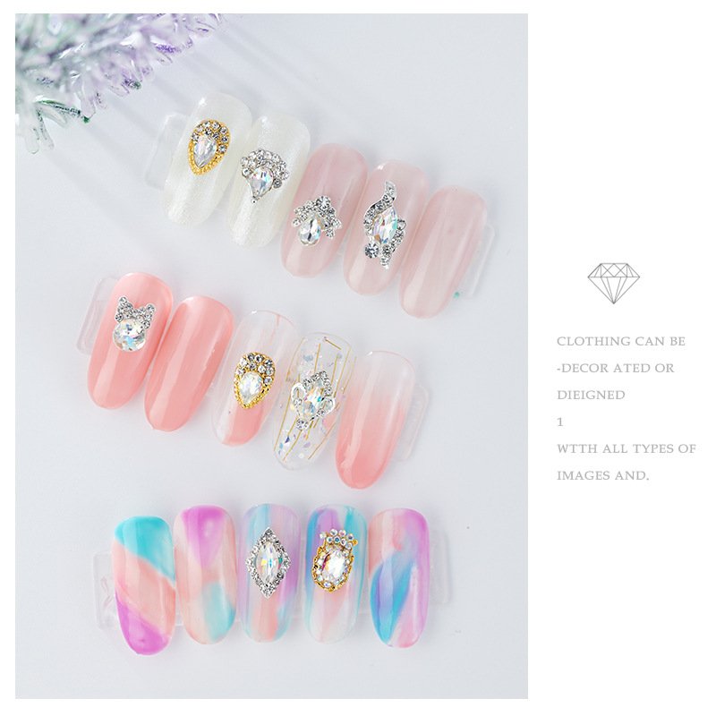 3D Crystal AB Color Flat Back Rhinestones Nail Art DIY Crafts Gemstones with Nail Art Gem Stones