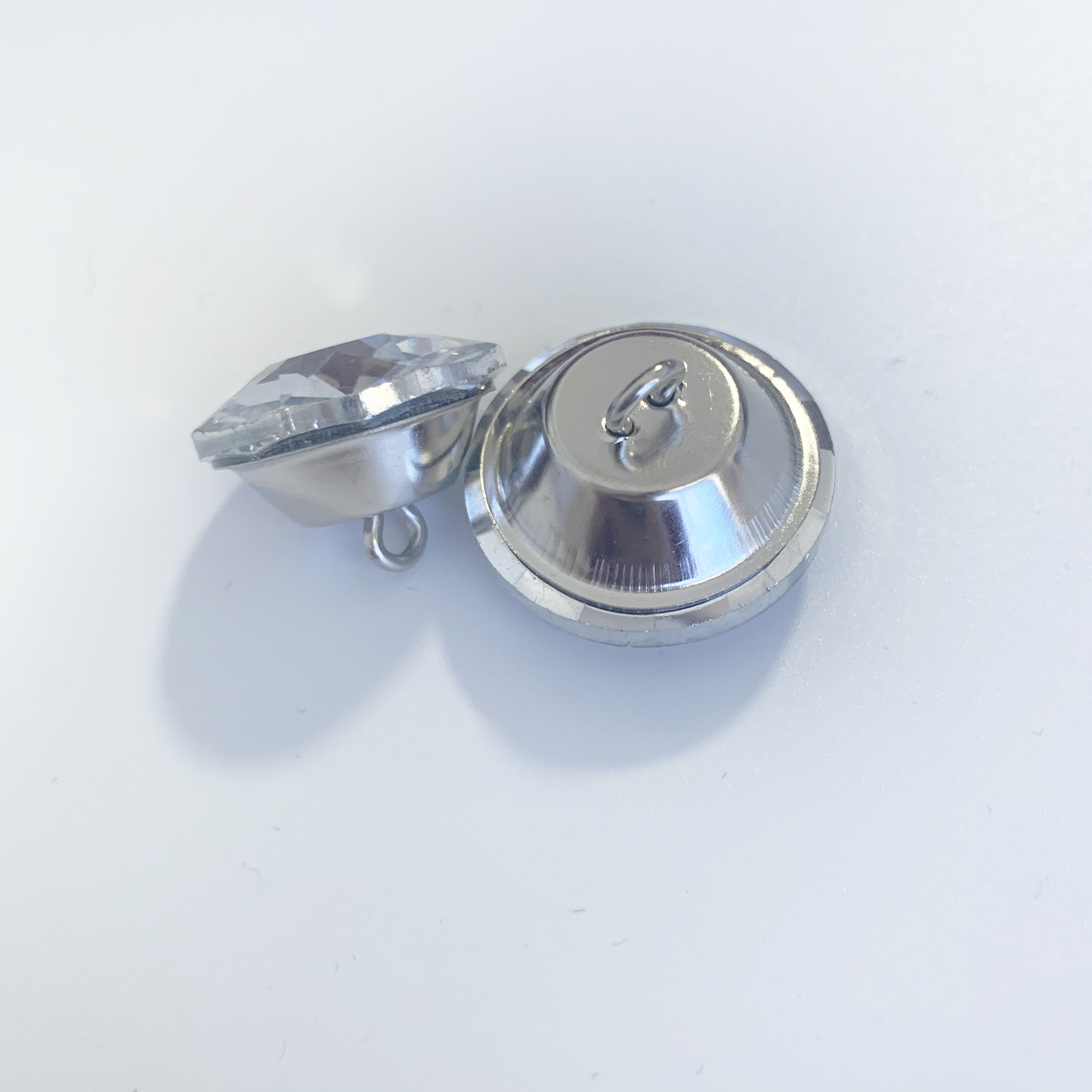 Factory Price Clear Rhinestone Glass Crystal Shank Button For Furniture