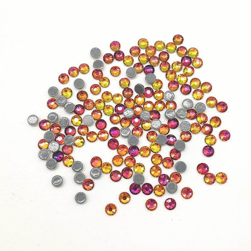 High Quality SS6 1440pcs/bag Hotfix Flatback Glass Crystal ab Rhinestones Glass Rhinestone Heat Transfer Bulk Rhinestones