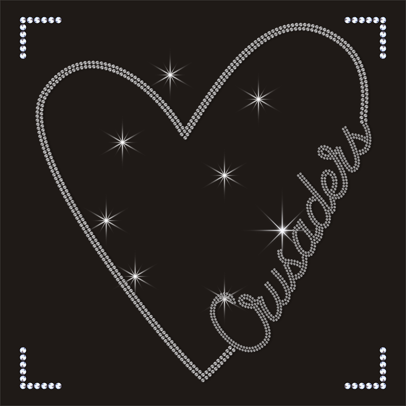 Motif Style Bling Rhinestone Heat Transfer Template Hot-Fix Iron-On Rhinestone for Nails Glass Material