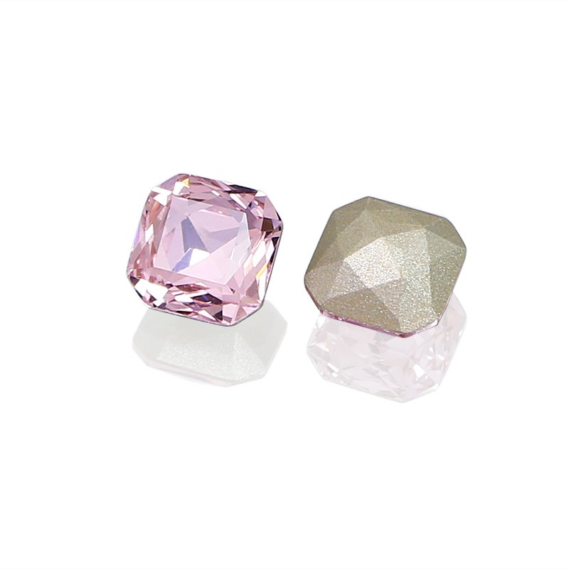 Square shape glass rhinestones point back k9 crystal fancy stone wholesale loose crystal beads for jewelry making accessories