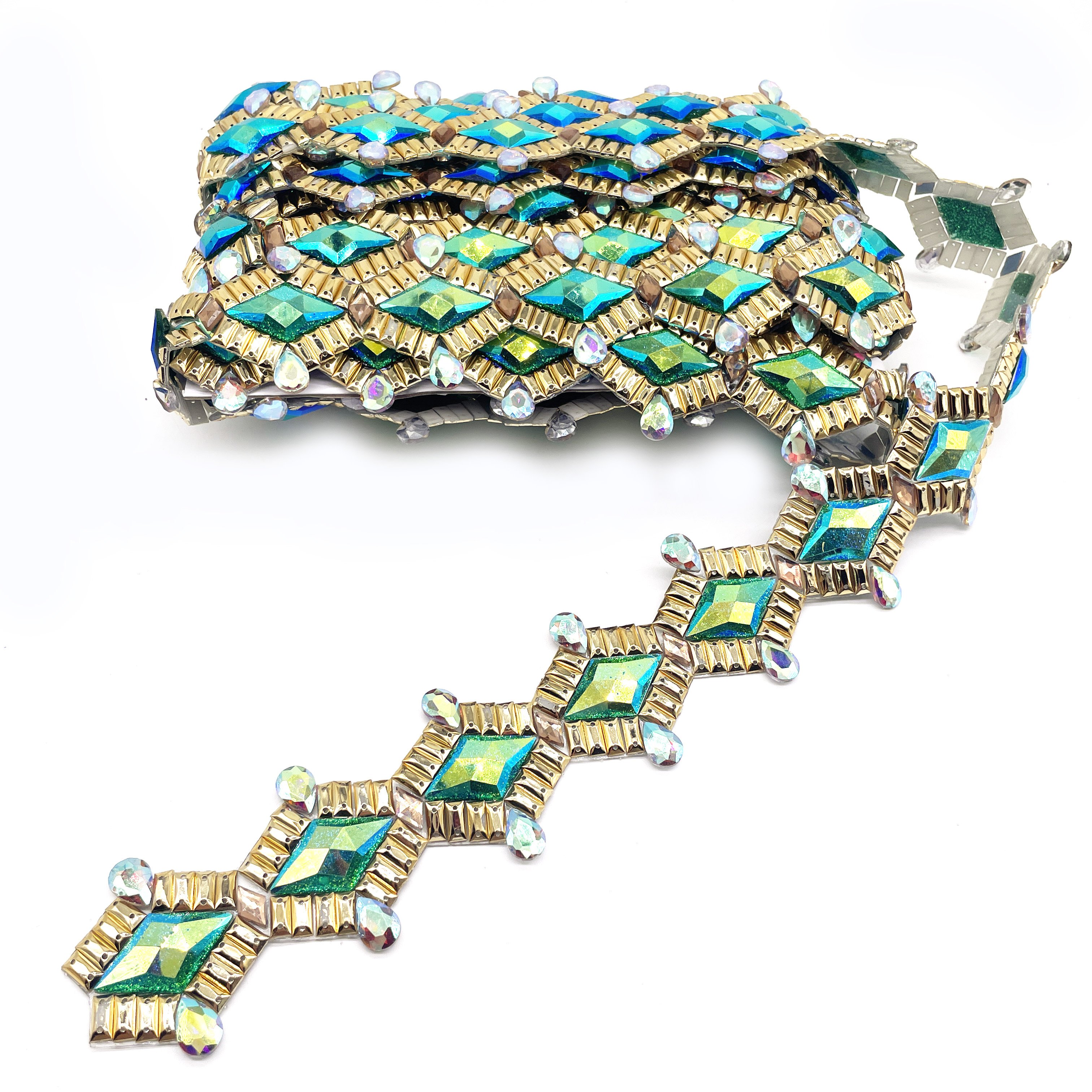 Custom Color Rhinestone & Crystal Iron Trim Hot Fix Melt Glue for DIY Clothing Decorative Applique Toronto Carnival Accessory