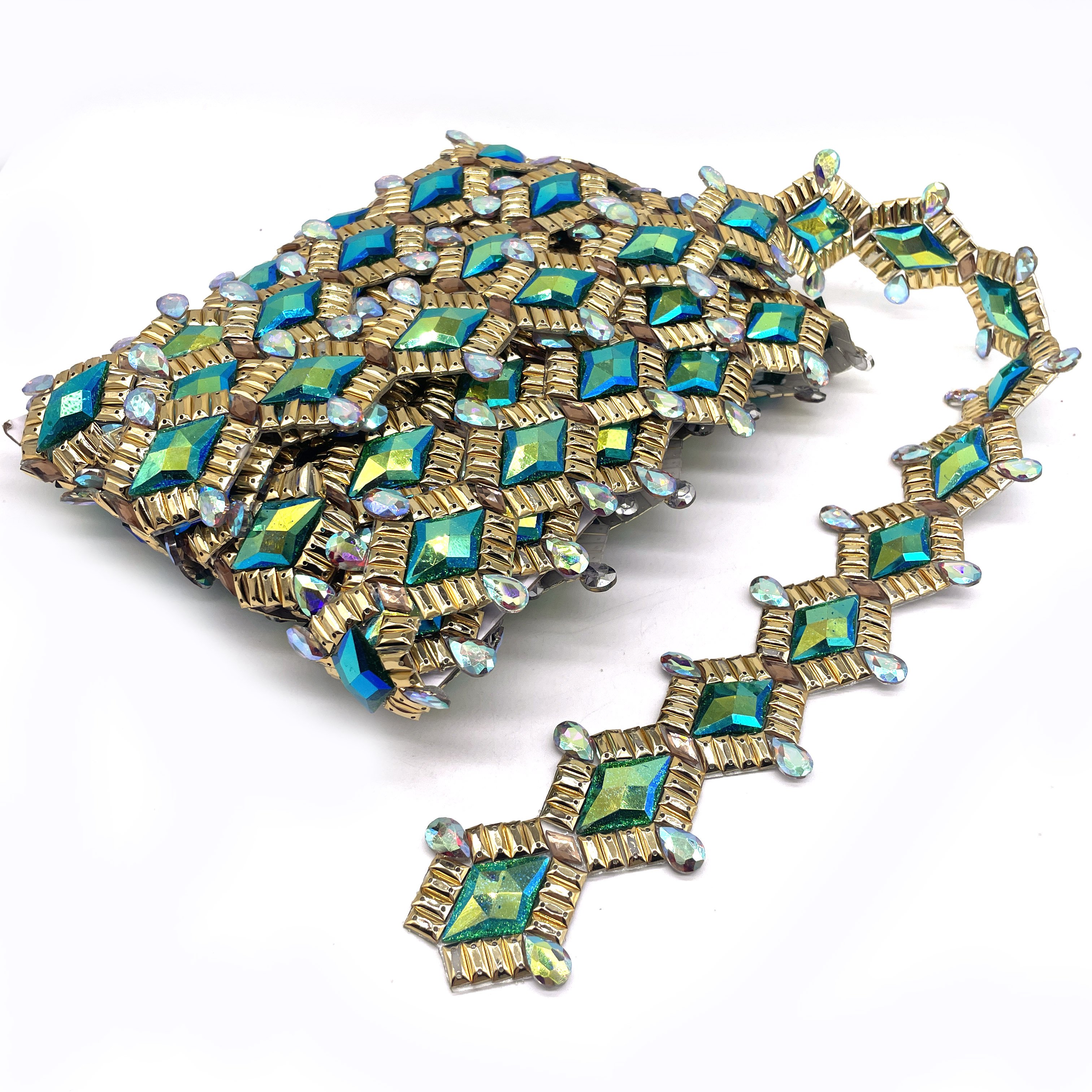 Custom Color Rhinestone & Crystal Iron Trim Hot Fix Melt Glue for DIY Clothing Decorative Applique Toronto Carnival Accessory