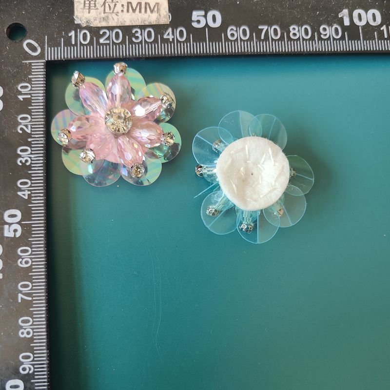Wholesale Crystal Applique Rhinestone Flower Applique For Wedding Gown Trimming Bridal Sash Rhinestone Patch LSAP101