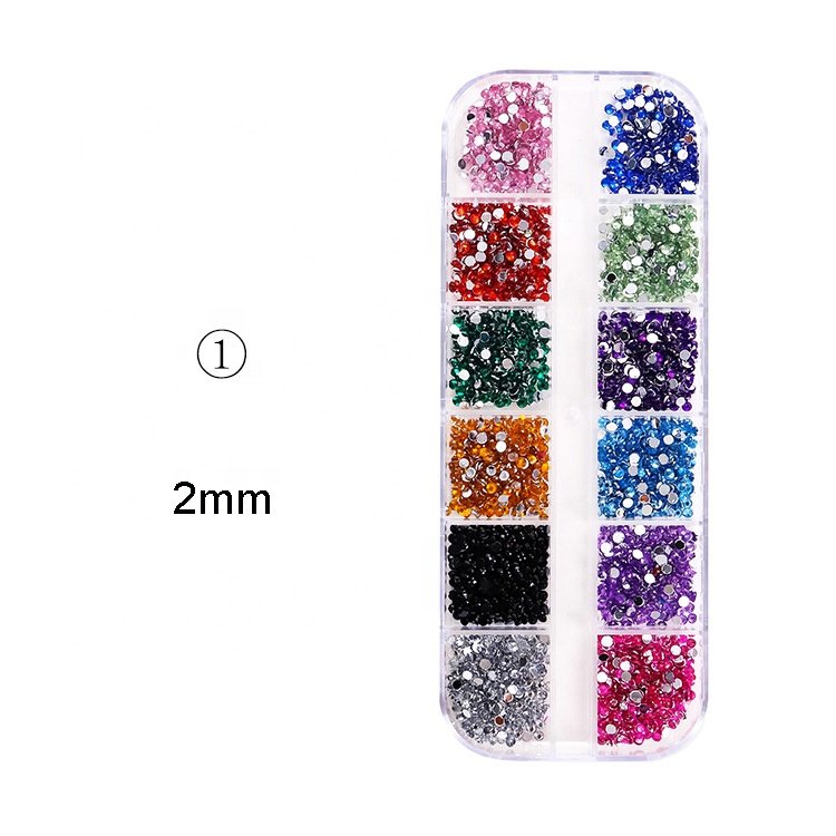 K9 Glass Vitrail Light Color Point Back Fancy Nail Rhinestones Products Supplies 3D Nail Art Rhinestones
