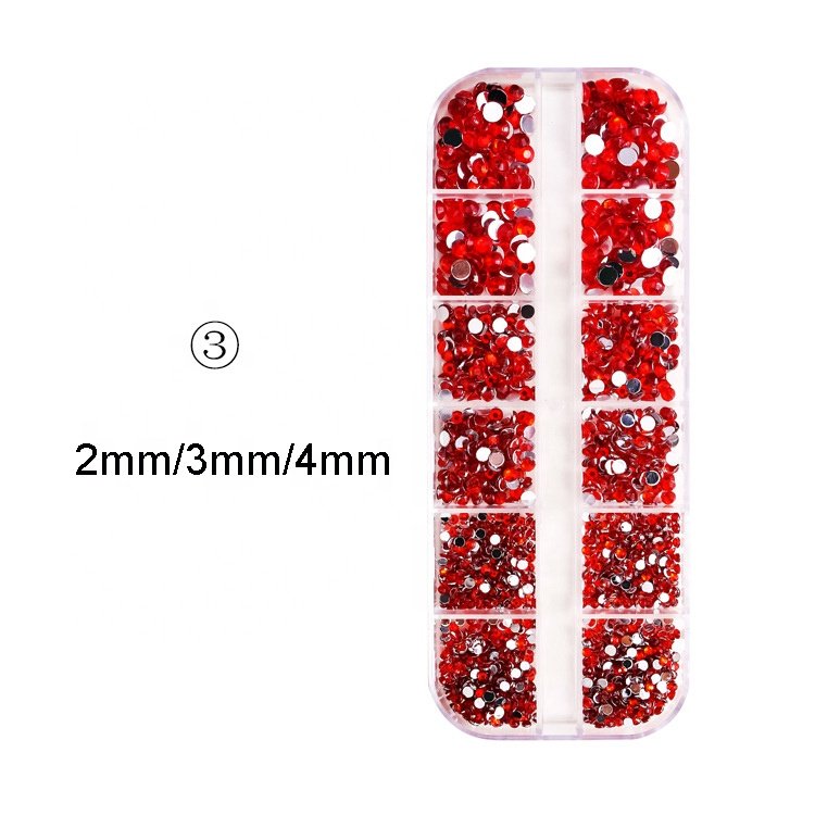 K9 Glass Vitrail Light Color Point Back Fancy Nail Rhinestones Products Supplies 3D Nail Art Rhinestones