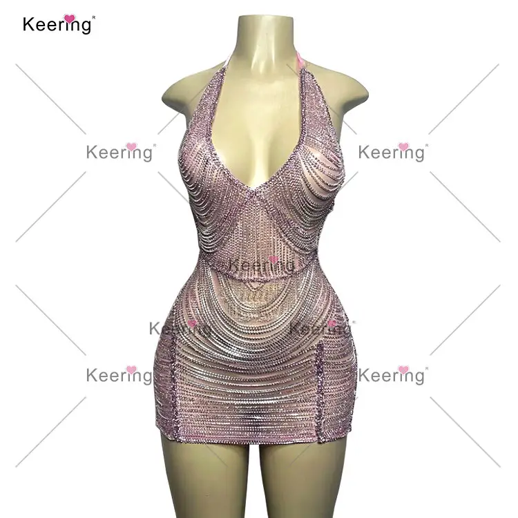 WDP-413 Hot Design Rhinestone Dress Chain Strap For Night Party Dress