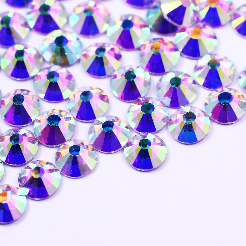 China Crystal AB Hot fix Rhinestone For Dress Hot fix Strass