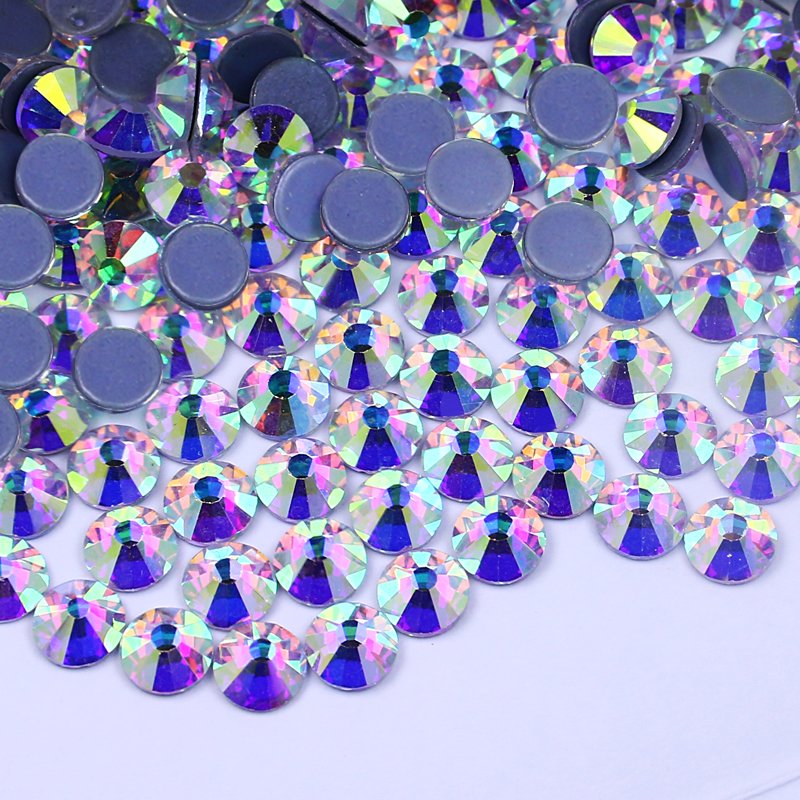 China Crystal AB Hot fix Rhinestone For Dress Hot fix Strass