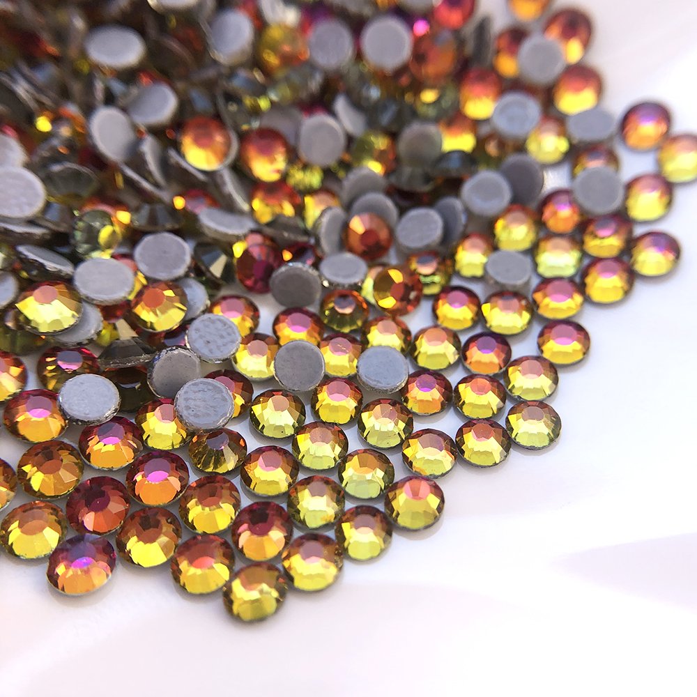 Hot sale bulk wholesale nail art crystal flatback stone glass non hot fix rhinestone