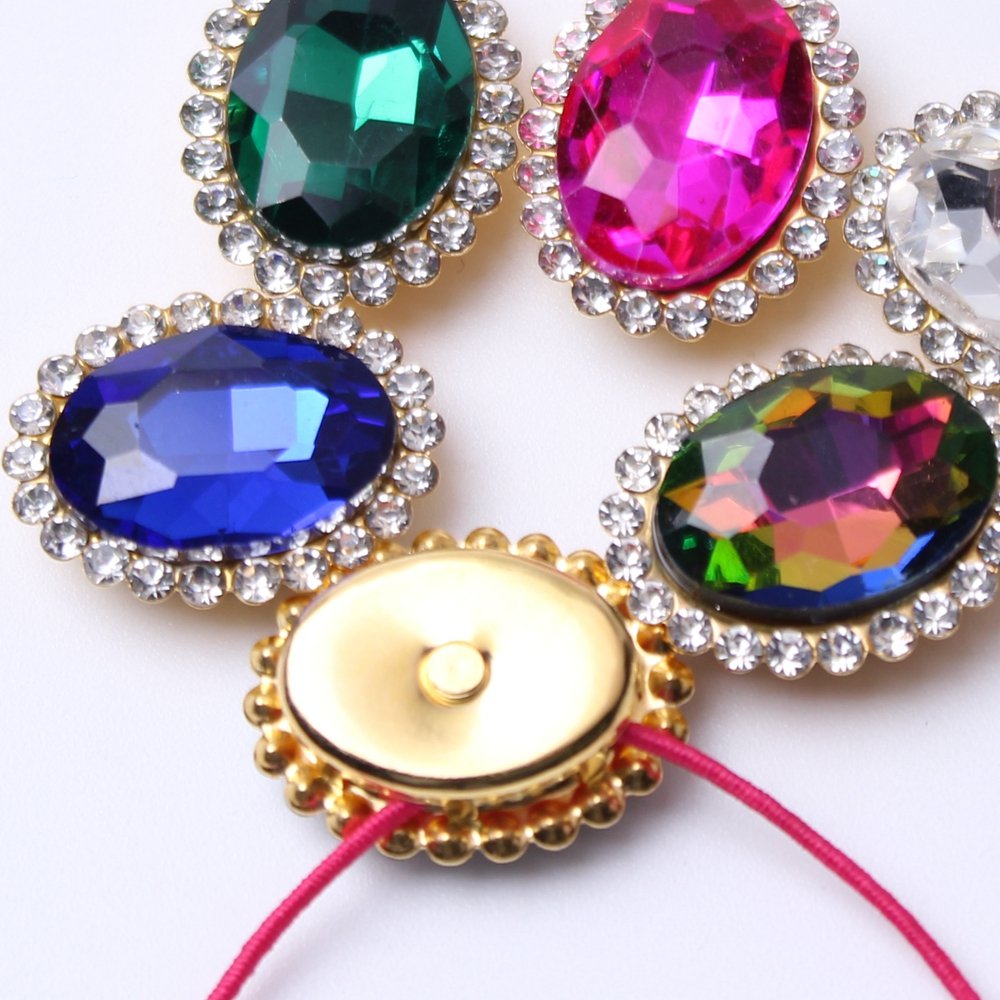 Claw Rhinestones 10x14mm Oval Flatback Many Colors 200pcs Sewing Shiny Crystals Stones Gold Base Sew On Rhinestones For Clothes