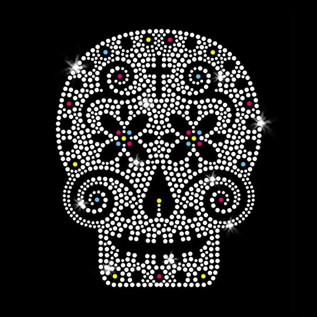 Wholesale Hot Fix Rhinestone Motif Designs Custom Logo Rhinestone Transfer For Jackets