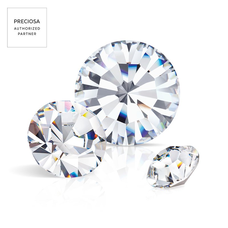 HighStandard 100% Made in the Czech Republic Preciosa Maxima Poinback Rhinestones