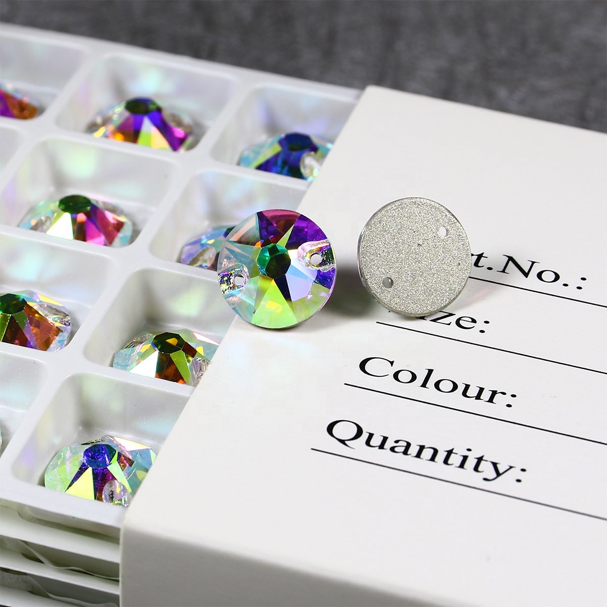 Dongzhou 10mm Sew on Crystal flatback glass Rhinestones wholesale lead-free crystal beads for garment shoes sewing accessories