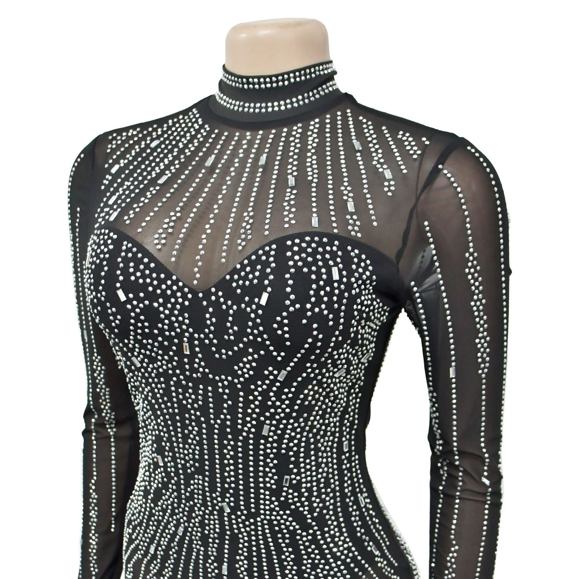 CX6866 vestidos de fiesta Elegant Rhinestone Embellished Dress Evening Party Prom Dresses